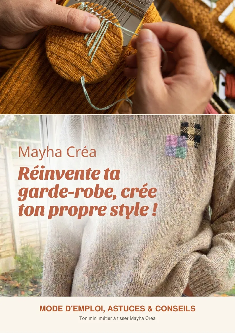 Couverture PDF Mode d'emploi Mayha Créa - Réinvente ta garde-robe, crée ton propre style