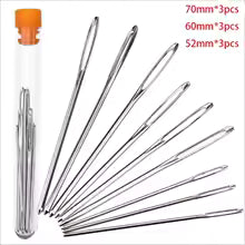 Kit d'aiguilles à grand chas avec différentes tailles 52mm, 60mm et 70mm